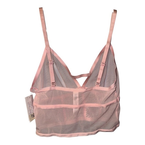 Auden Pink Unlined Longline Bra, XS - Picture 4 of 6